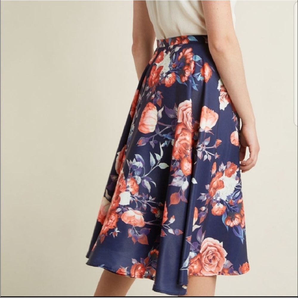 ModCloth A-line Floral Skirt